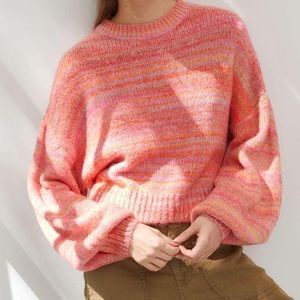 Urban Outfitters cropped pink sweater